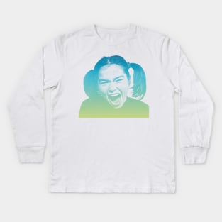 Bjork Aesthetic 90s Design Kids Long Sleeve T-Shirt